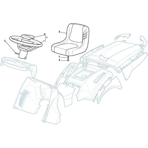 XX 220 HD - 2008 - 299942176/08 - Castel Garden Ride On Mower Seat Diagram