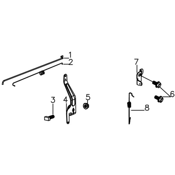 Cobra Y415V - Engine Aug 2022 MX460SPC Throttle Assy Diagram
