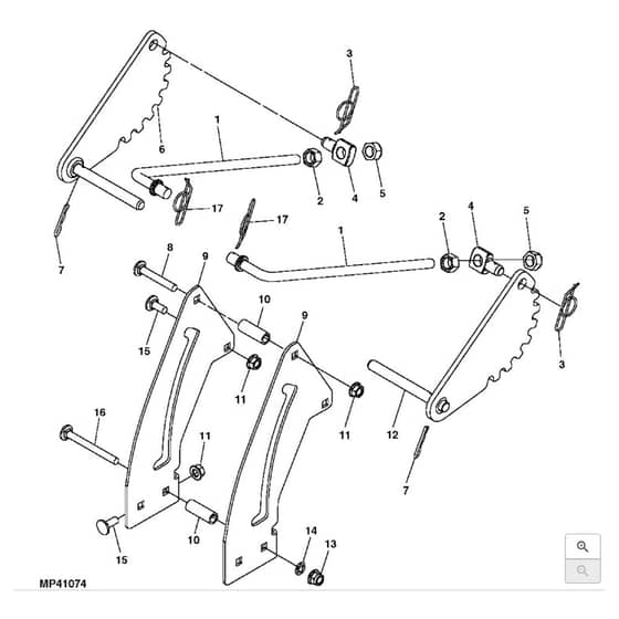 John Deere Z225 - PC9593 - Brakes (040001 - 060000) - ST518376