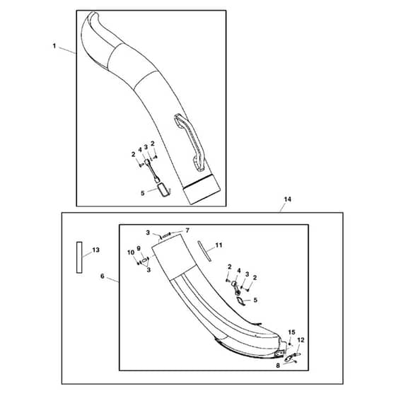 John Deere Z225 - PC9593 - Chute - ST518417