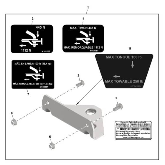 John Deere Z315E - PC16401 - Hitch Kit - ST1065186