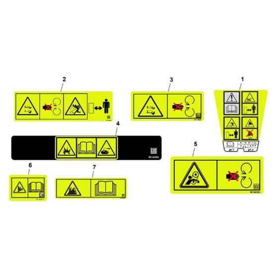 John Deere Z315E - PC16401 - Labels - ST1079342