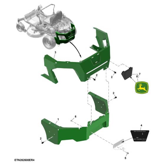 John Deere Z320M - PC16402 - Guard - ST1064179