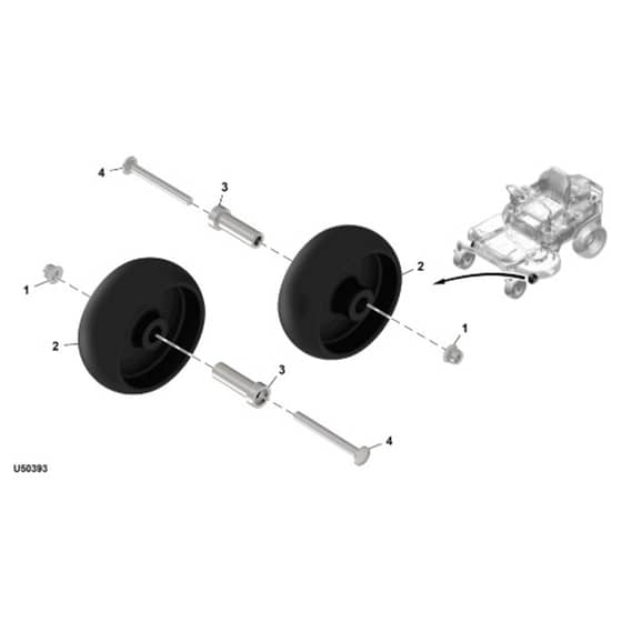 John Deere Z320M - PC16402 - Gauge Wheels - ST1064454