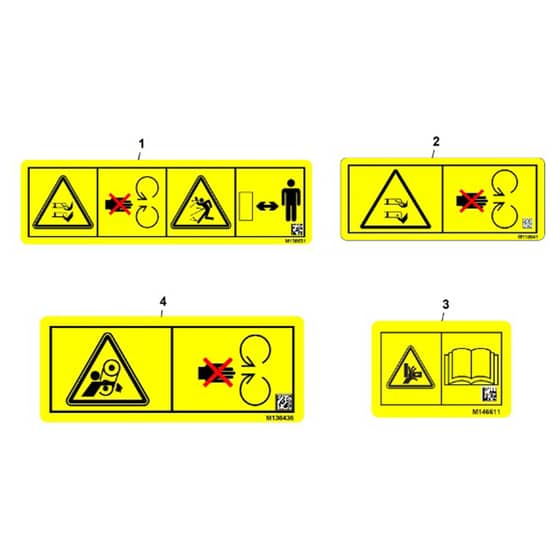John Deere Z320M - PC16402 - Labels - ST1064888