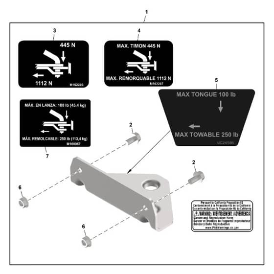John Deere Z320M - PC16402 - Hitch Kit - ST1065186