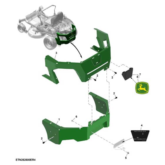 John Deere Z320R - PC16403 - Guard - ST1064179
