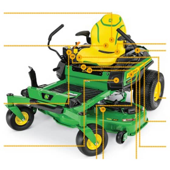 John Deere Z330R Z330R - Quick Reference Guide