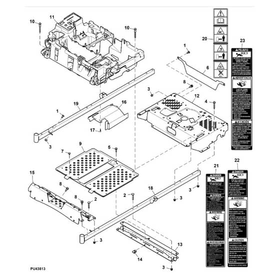 John Deere Z335E - PC12788 - Frame - ST1006996