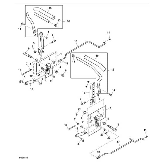 John Deere Z335E - PC12788 - Steering System - ST835645