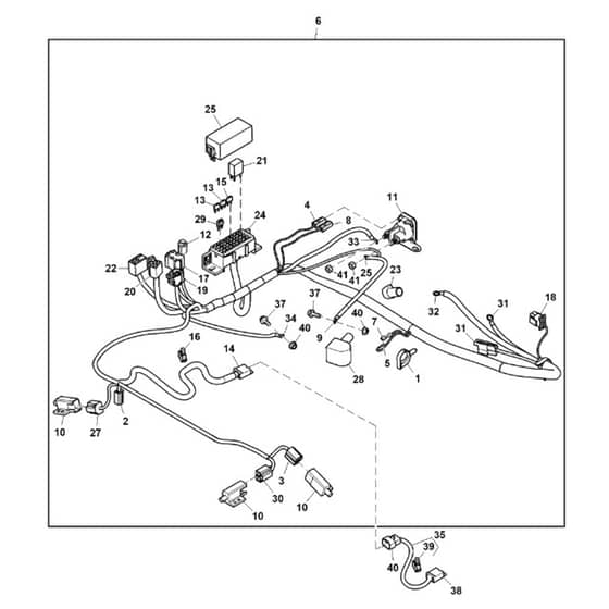 John Deere Z335E - PC12788 - Chassis Wiring ( - 160000) - ST837381