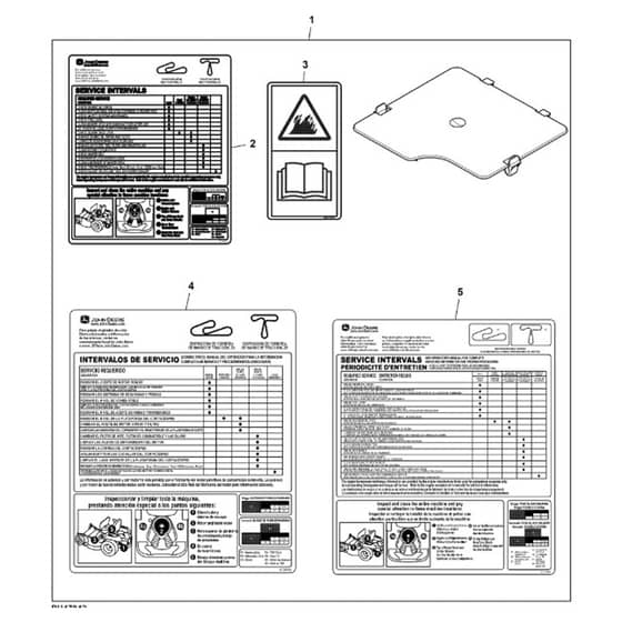 John Deere Z345M - PC13090 - Battery Closeout (110001 - 160000) - ST1029989