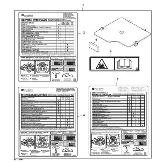 John Deere Z345M - PC13090 - Battery Closeout (160001 - ) - ST1029990