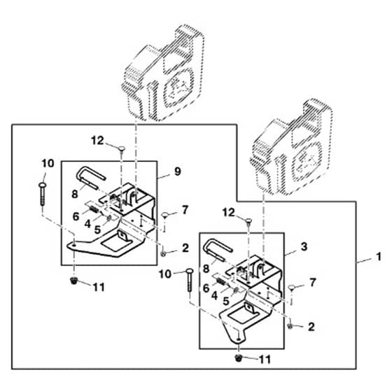 John Deere Z345M - PC13090 - Ballast Weight - ST838894