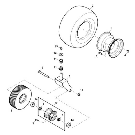 John Deere Z345M - PC13090 - Wheels - ST868208