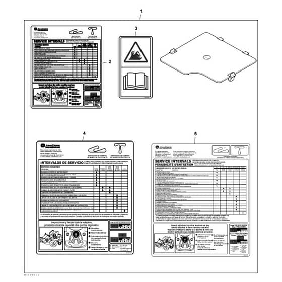 John Deere Z345R - PC13091 - Battery Closeout ( - 110000) - ST1029998