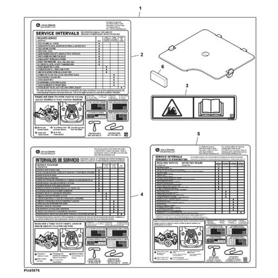 John Deere Z345R - PC13091 - Battery Closeout (160001 - ) - ST1030001