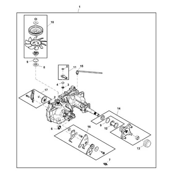 John Deere Z345R - PC13091 - Hydrostatic Transmission - ST870372