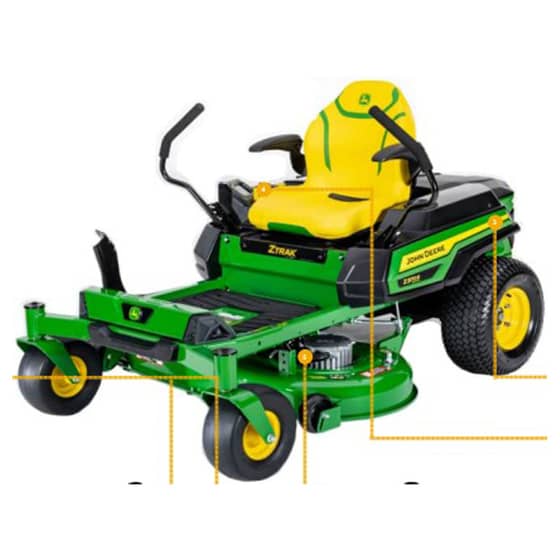John Deere Z370R Electric ZTrak - Quick Reference Guide