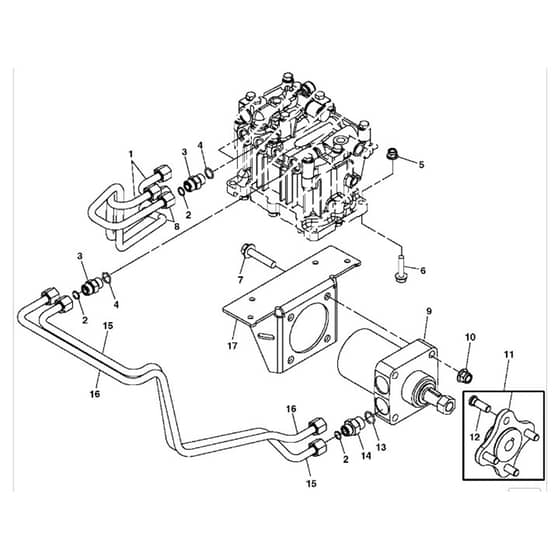 John Deere Z425 - PC9594 - Hydrostatic Pump ( - 040000) - ST516503