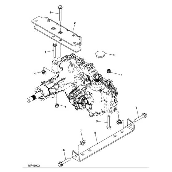 John Deere Z425 - PC9594 - Mounting Brackets (100001 - 120000) - ST516506