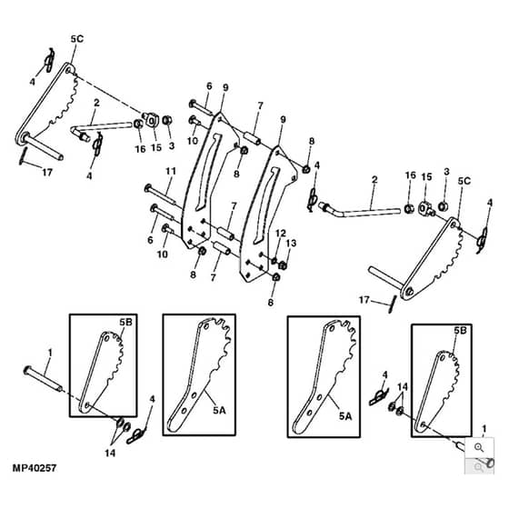 John Deere Z425 - PC9594 - Brakes ( - 040000) - ST516516