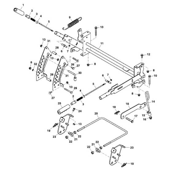 John Deere Z425 - PC9594 - Lift Arm (060001 - 100000) - ST516542