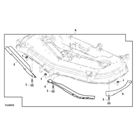 John Deere Z425 - PC9594 - Leaf Deflector - ST516558