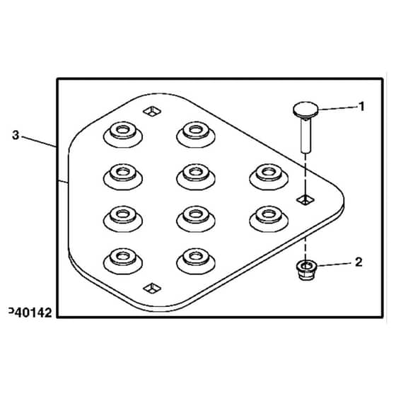 John Deere Z425 - PC9594 - Footrest Extension - ST518435