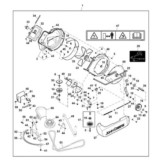 John Deere Z425 - PC9594 - Power Flow - ST877201