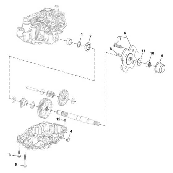 John Deere Z425 - PC9594 - Flange Kit (130001 - ) - ST900072