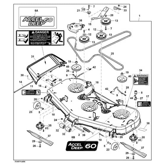 John Deere Z515E - PC13913 - Mower Deck - ST1010905