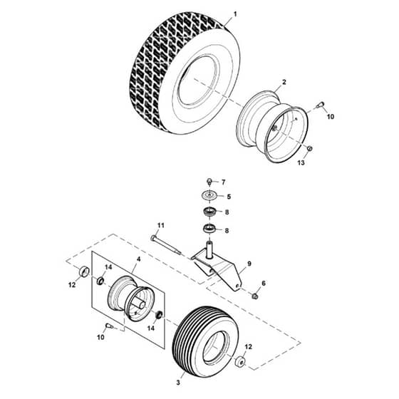 John Deere Z515E - PC13913 - Wheels - ST1012228