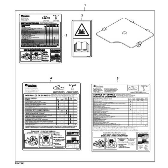 John Deere Z525E - PC12790 - Battery Closeout (060000 - ) - ST1040454