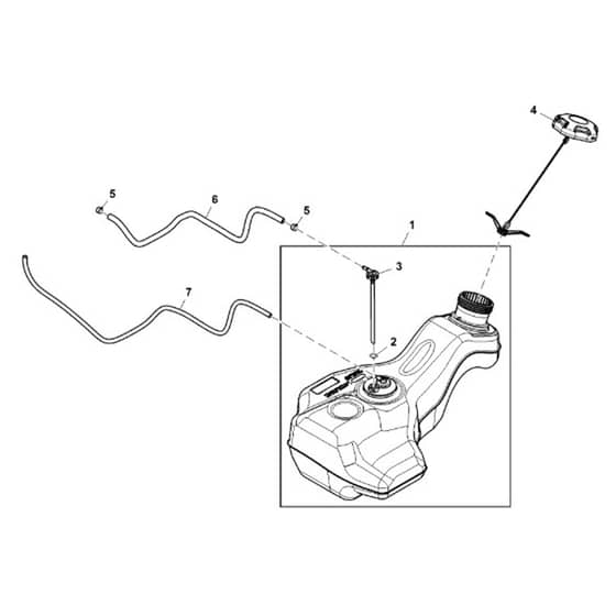 John Deere Z525E - PC12790 - Fuel Tank - ST836428