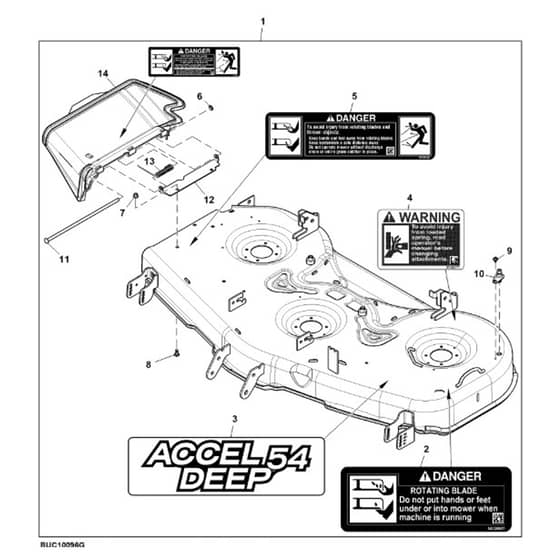 John Deere Z525E - PC12790 - Mower Deck - ST843196