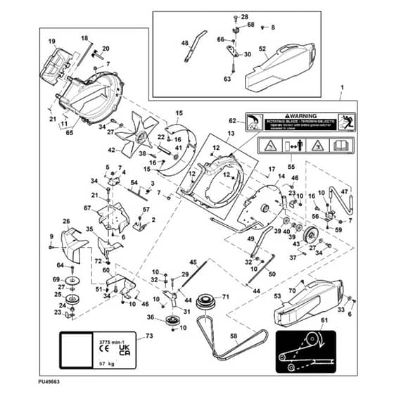 John Deere Z525E - PC12790 - Power Flow™ - ST955991