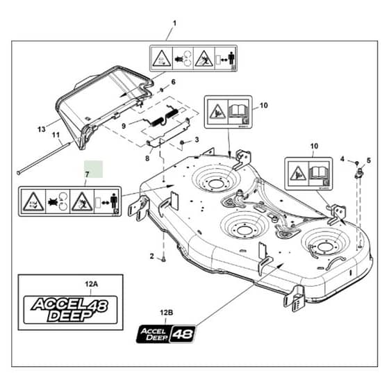 John Deere Z530M - PC13914 - Mower Deck - ST1010900