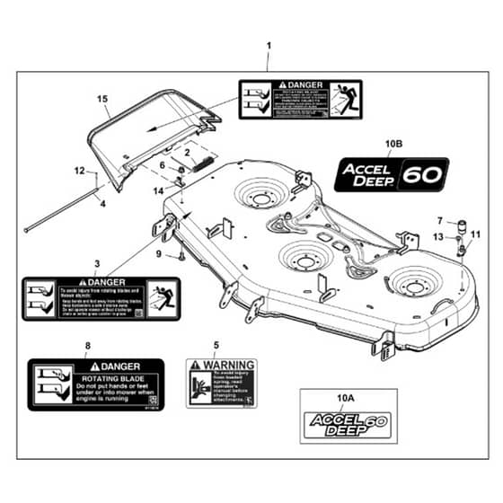 John Deere Z530M - PC13914 - Mower Deck - ST1010903