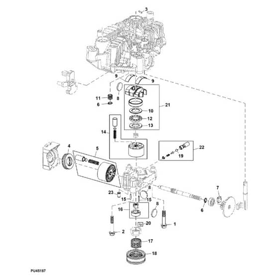 John Deere Z530M - PC13914 - Transaxle Center - ST1011427