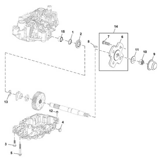 John Deere Z530M - PC13914 - Transaxle Flange - ST1011430