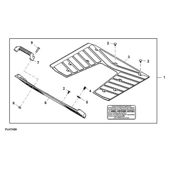 John Deere Z530M - PC13914 - Foot Mat - ST1012222