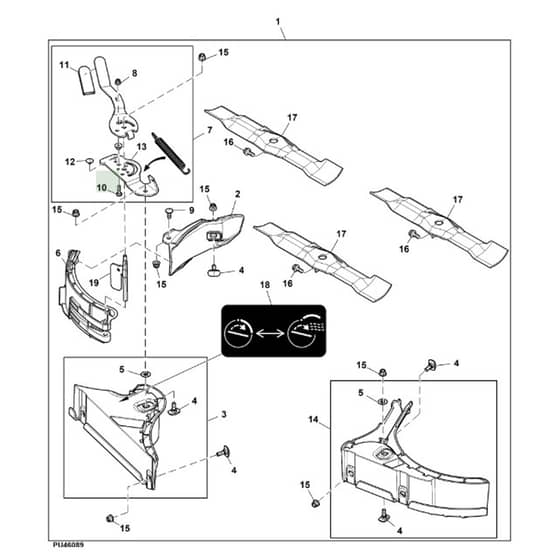 John Deere Z535M - PC12791 - Grass Mulch - ST1016365