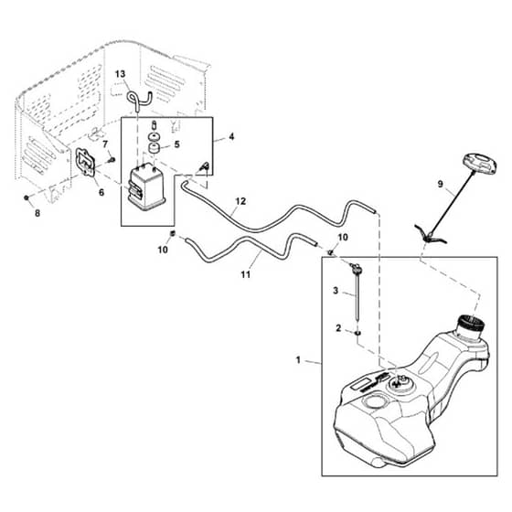 John Deere Z535M - PC12791 - Fuel Tank - ST837471