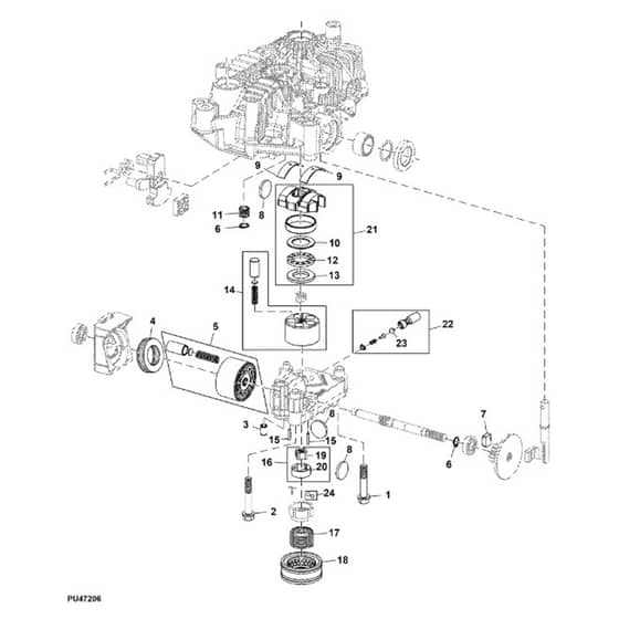 John Deere Z535M - PC12791 - Transaxle Center - ST865262
