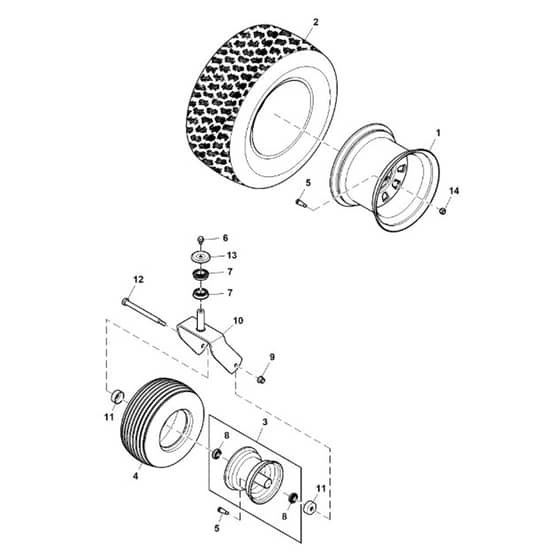 John Deere Z540R - PC12794 - Wheels - ST835125
