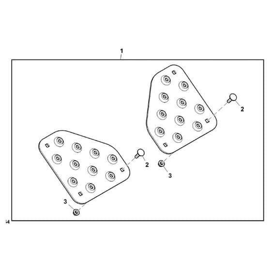 John Deere Z540R - PC12794 - Footrest Extension - ST836937