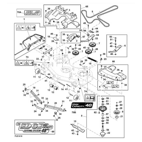John Deere Z540R - PC12794 - Spindle - ST854033