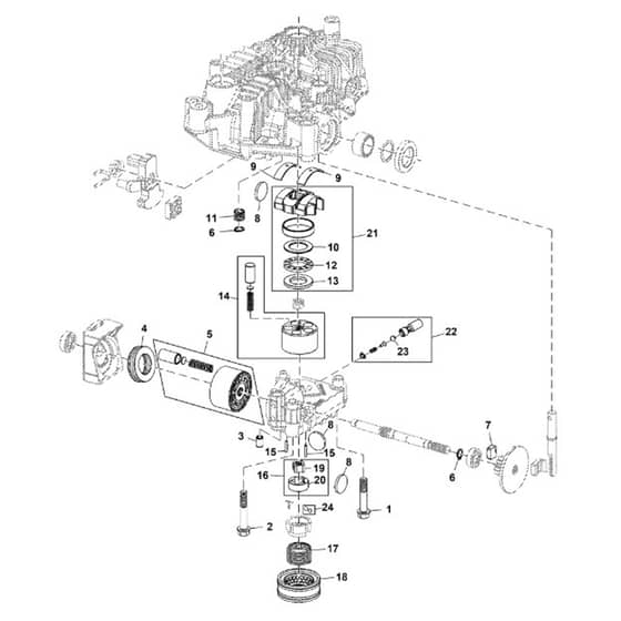 John Deere Z540R - PC12794 - Transaxle Center - ST865262