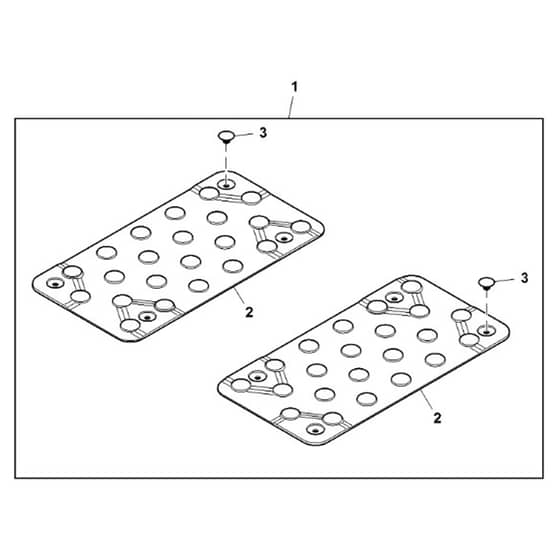 John Deere Z540R - PC12794 - Foot Mat - ST867419